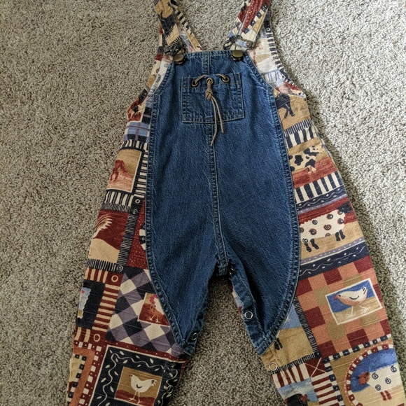Cach Cach Other - Catch Cach Infant Farm Animals Western Overalls 24